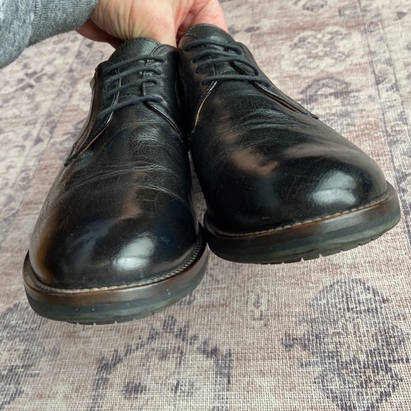 Gravity Pope Leather Derby Shoes Black Size 39 (fits like 40) - Picture 7 of 13
